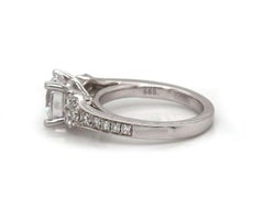 0.64 CTW Frederic Sage Side Diamond Semi Mount Ring in 14K White Gold