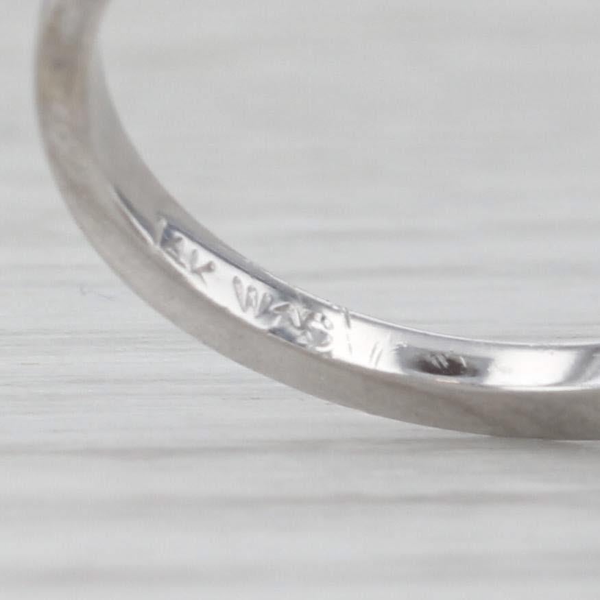 0,64ctw Diamant Cluster Ring 14k Weißgold Größe 5,75 Cluster Cocktail im Angebot 1