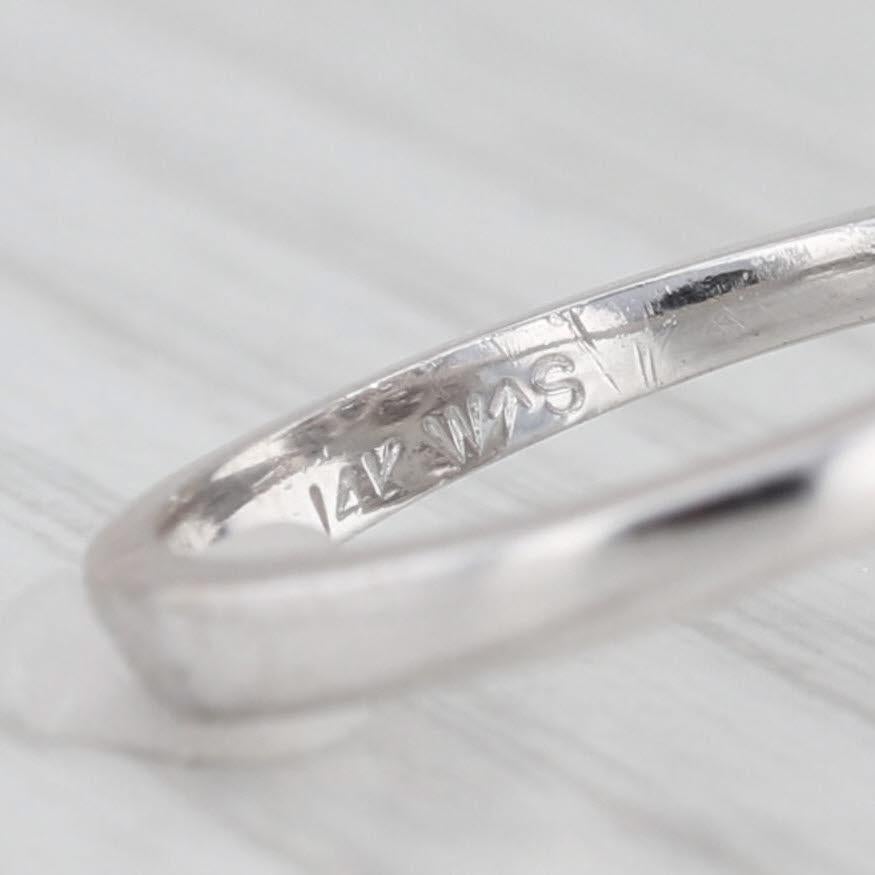 0,64ctw Diamant Cluster Ring 14k Weißgold Größe 5,75 Cluster Cocktail im Angebot 3
