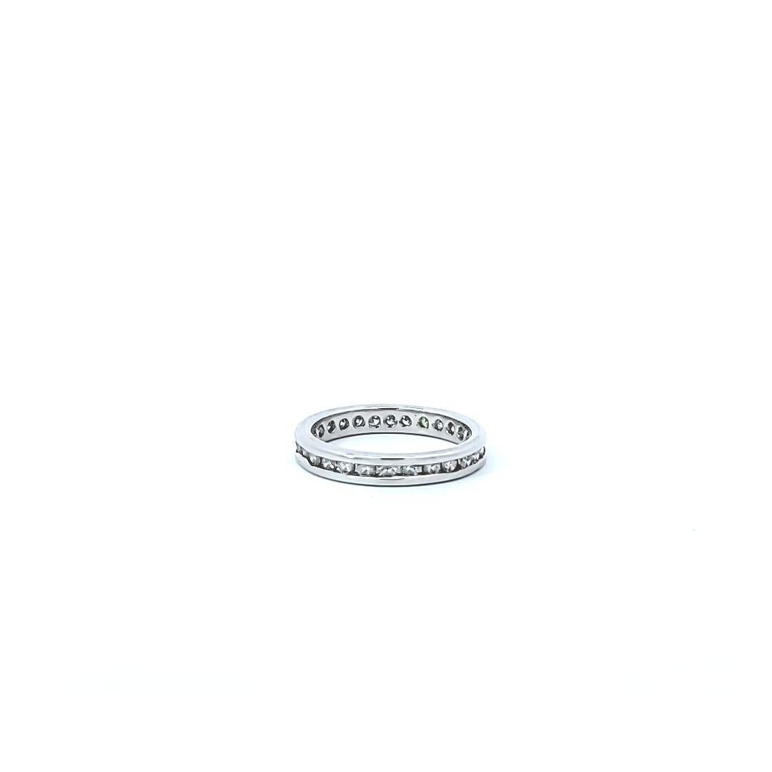 Round Cut 0.65  Carat Diamond Eternity Ring For Sale