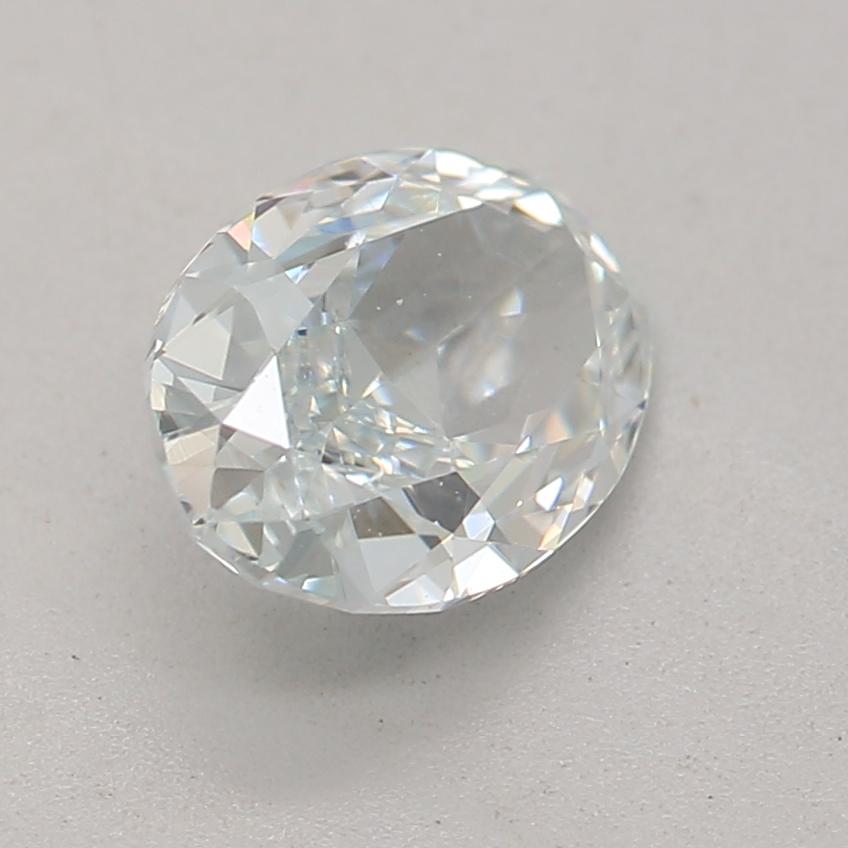 Women's or Men's 0.65 Carat Light Blue Oval cut diamond SI1 Clarity GIA Certified For Sale