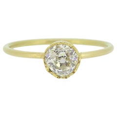 0.65 Carat Old Cut Diamond Solitaire Ring