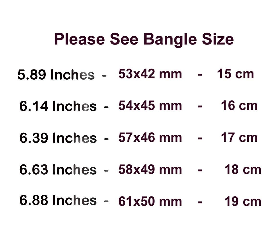 18 cm bangle size