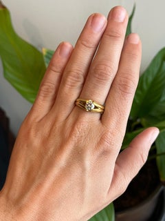 0.65 Carat Round Diamond Split-Shank Engagement Ring