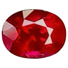 0.65 Ct GIA Certificate Natural Unheated Burma Ruby Pigeon Blood color eye clean