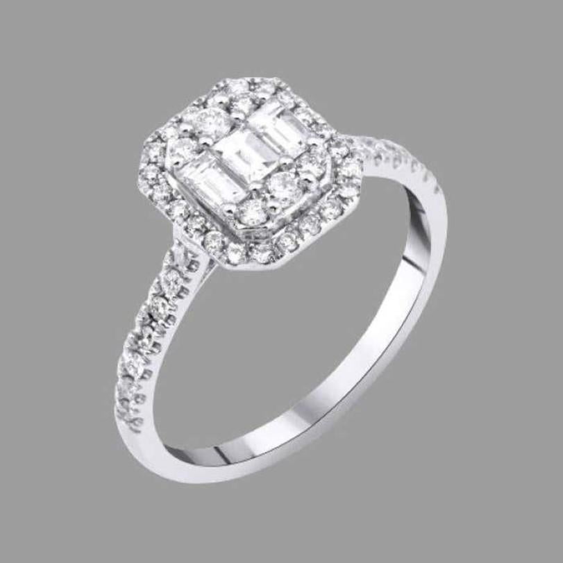 Product Details :

• Made to Order

• Gold Kt: 14kt

• Available Gold Colors: Rose Gold, Yellow Gold, White Gold

• 0.40ct Natural Round Diamond

• 0.30ct Natural Baguette Diamond

• Diamond Color-Clarity: F-G Color VS/SI Clarity

• Comes with