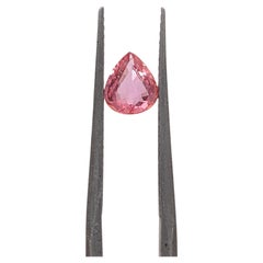 0,66 Quilates Zafiro Padparadscha Gema Suelta Forma de Pera 6x5mm