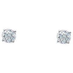 0.66 Carat Total Weight Diamond Stud Earrings