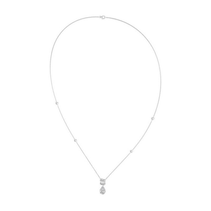 Moderne Collier pendentif collection clair de lune en or blanc 18 carats avec diamants de 0,66 carat poids total en vente