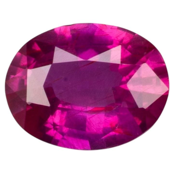 0,66 ct, leuchtend rot-rosa, unbehandelter, ovaler Rubin im Angebot