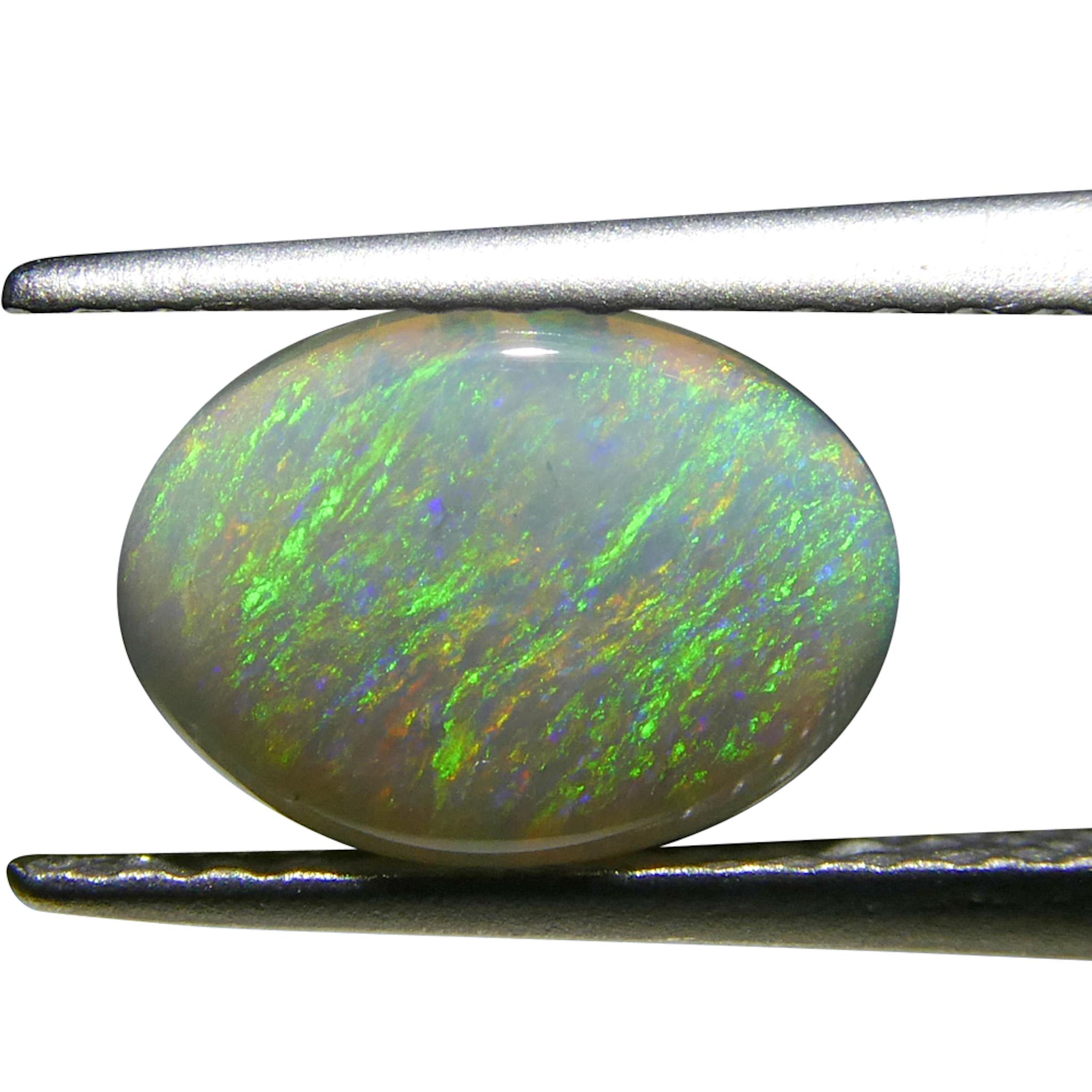Ópalo gris cabujón oval de 0.66 ct de Australia en venta 5
