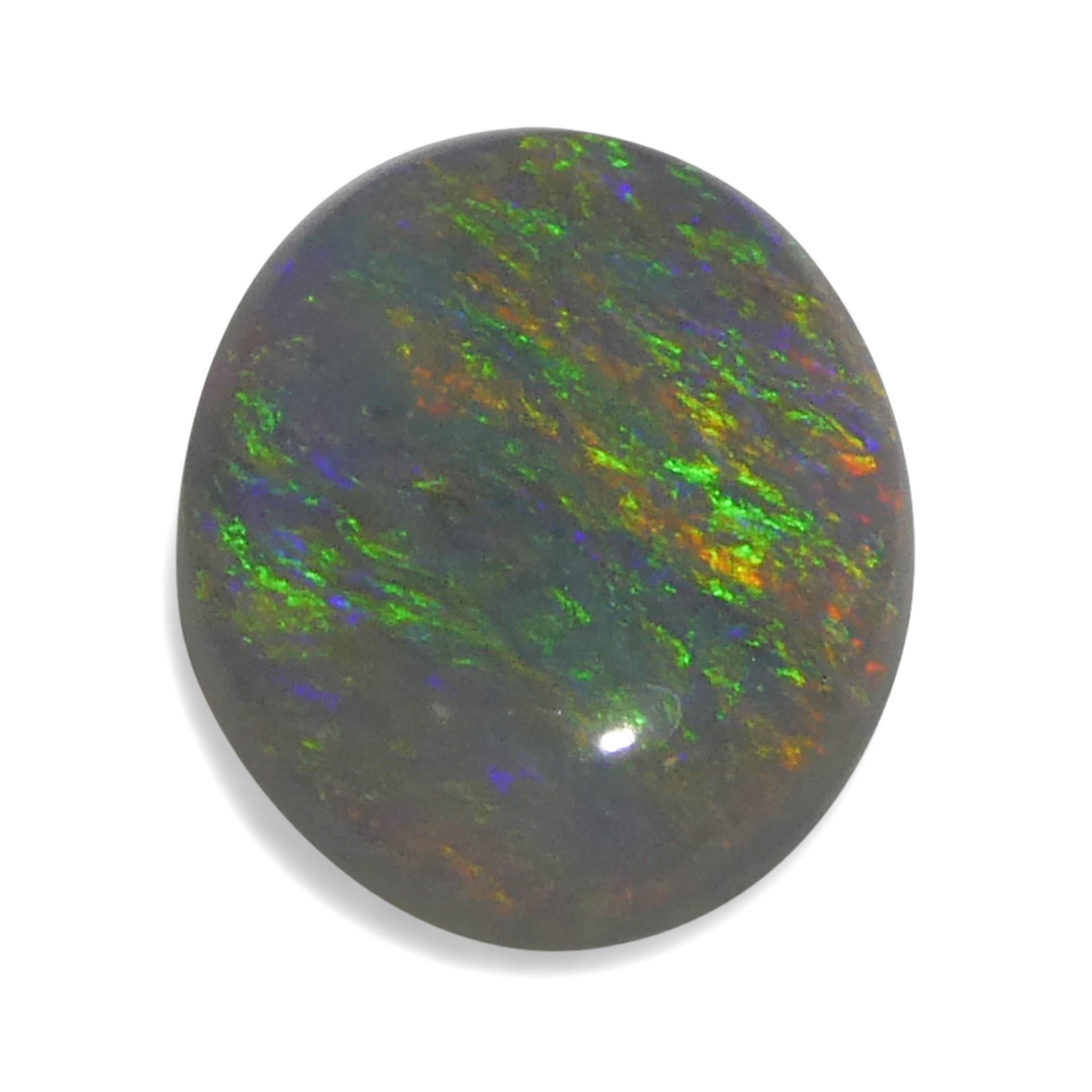 Ópalo gris cabujón oval de 0.66 ct de Australia en Nuevo estado para la venta en Toronto, Ontario