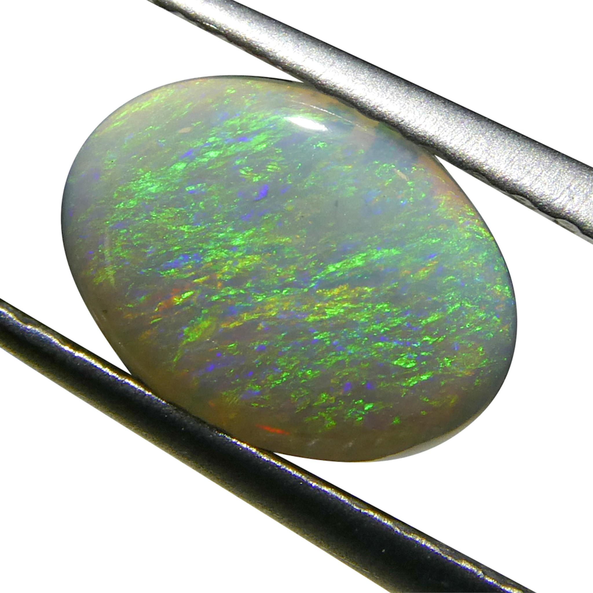 Ópalo gris cabujón oval de 0.66 ct de Australia en venta 4