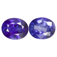 Saphirs bleus naturels de 0,67 carat, pierres précieuses non serties, bijoux personnalisables