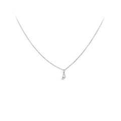 Roman Malakov 0.67 Carat Pear Shape Diamond Solitaire Pendant Necklace