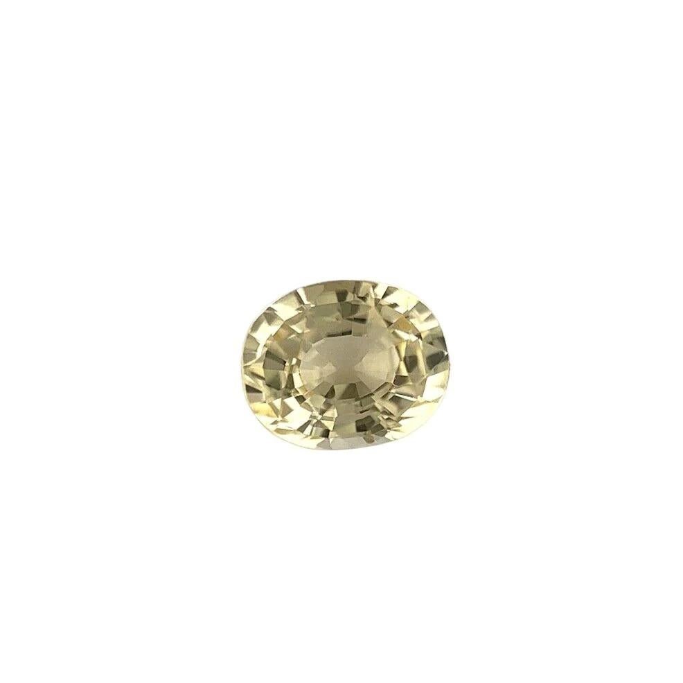 0.67ct Ceylon Natural Sapphire Light Yellow Oval Cut Loose Gemstone 5.6x4.6mm

Natural Light Yellow Ceylon Sapphire Gemstone.
0.67 Carat with a beautiful light yellow colour and excellent clarity, a very clean stone. Also has an excellent oval cut