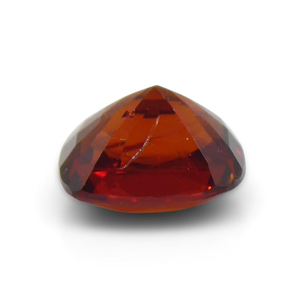Women's or Men's 0.67ct Cushion Red Jedi Spinel from Sri Lanka For Sale