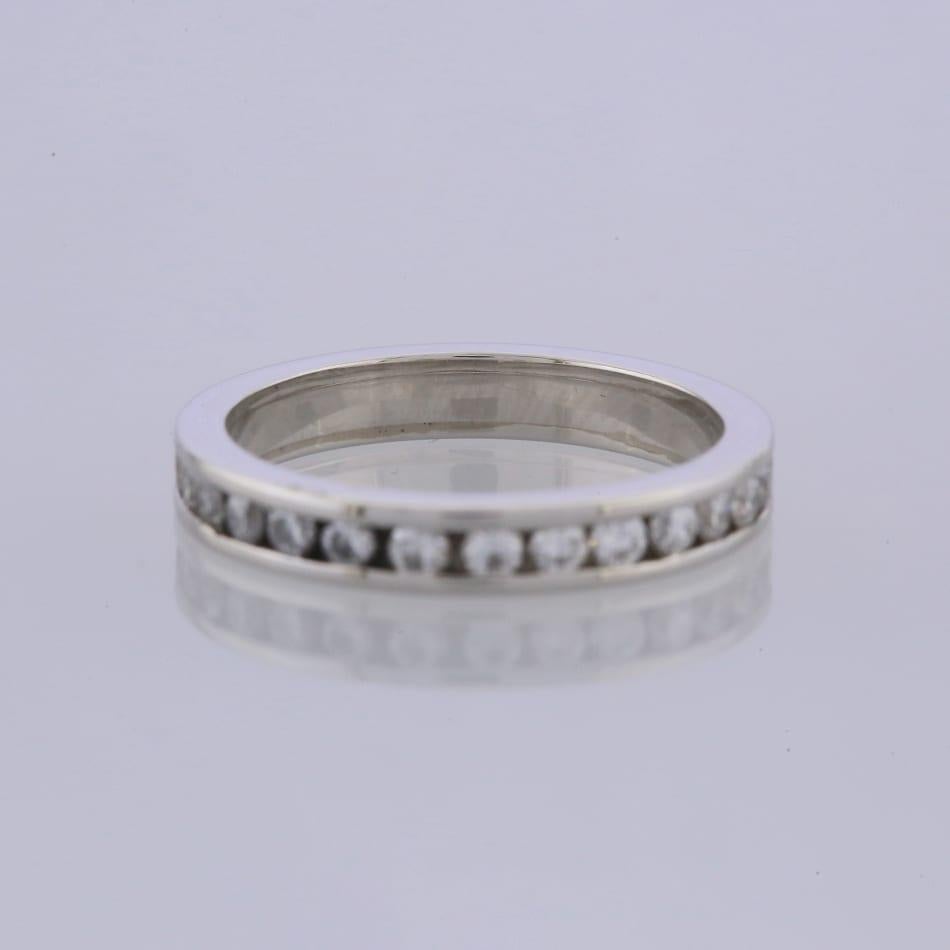 0,68 Karat Kanalbesetzter Diamant Full Eternity-Ring Größe K 1/2 (Brillantschliff)