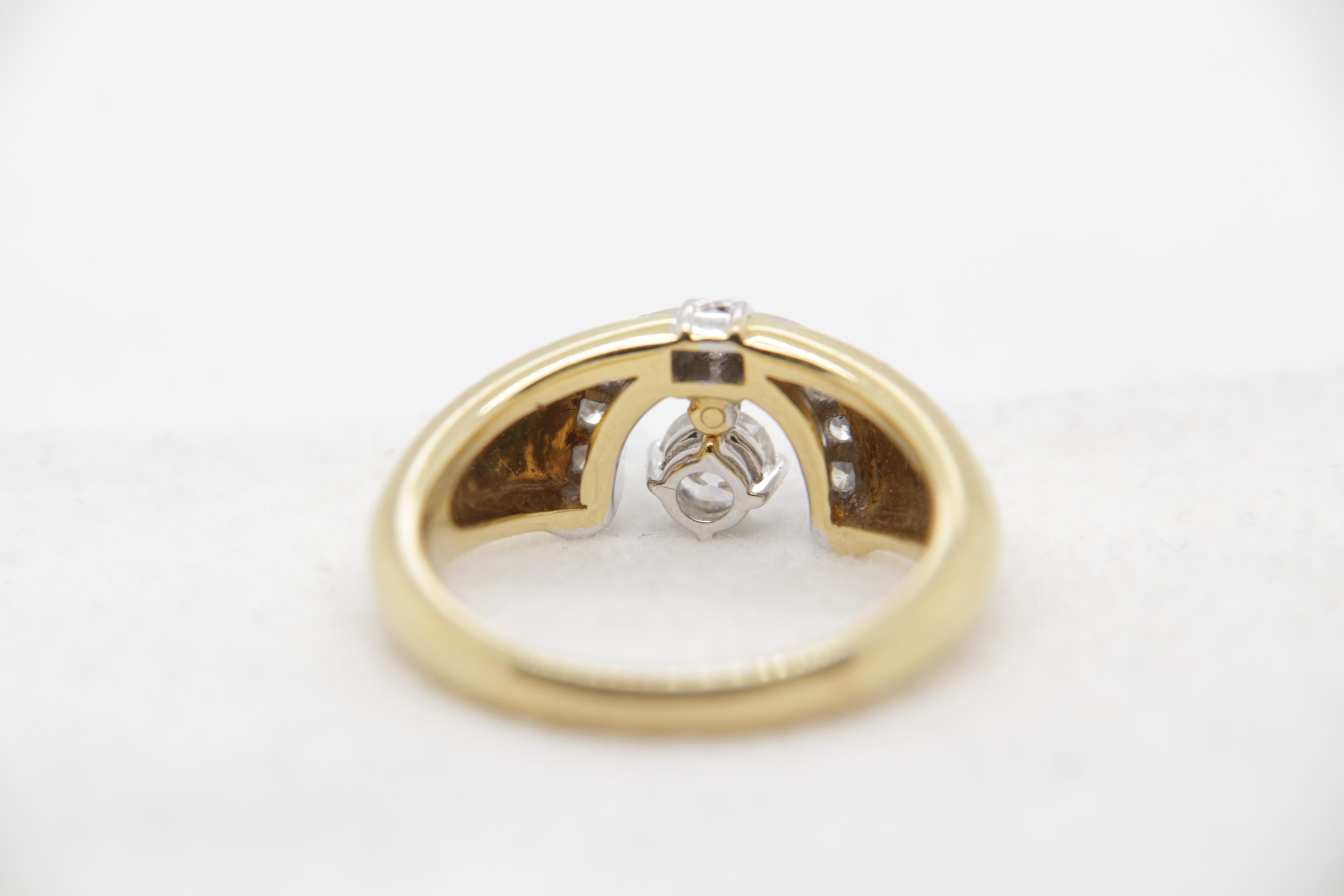 0.68 Carat Diamond Ring in 18 Karat Gold In New Condition For Sale In Bangkok, TH