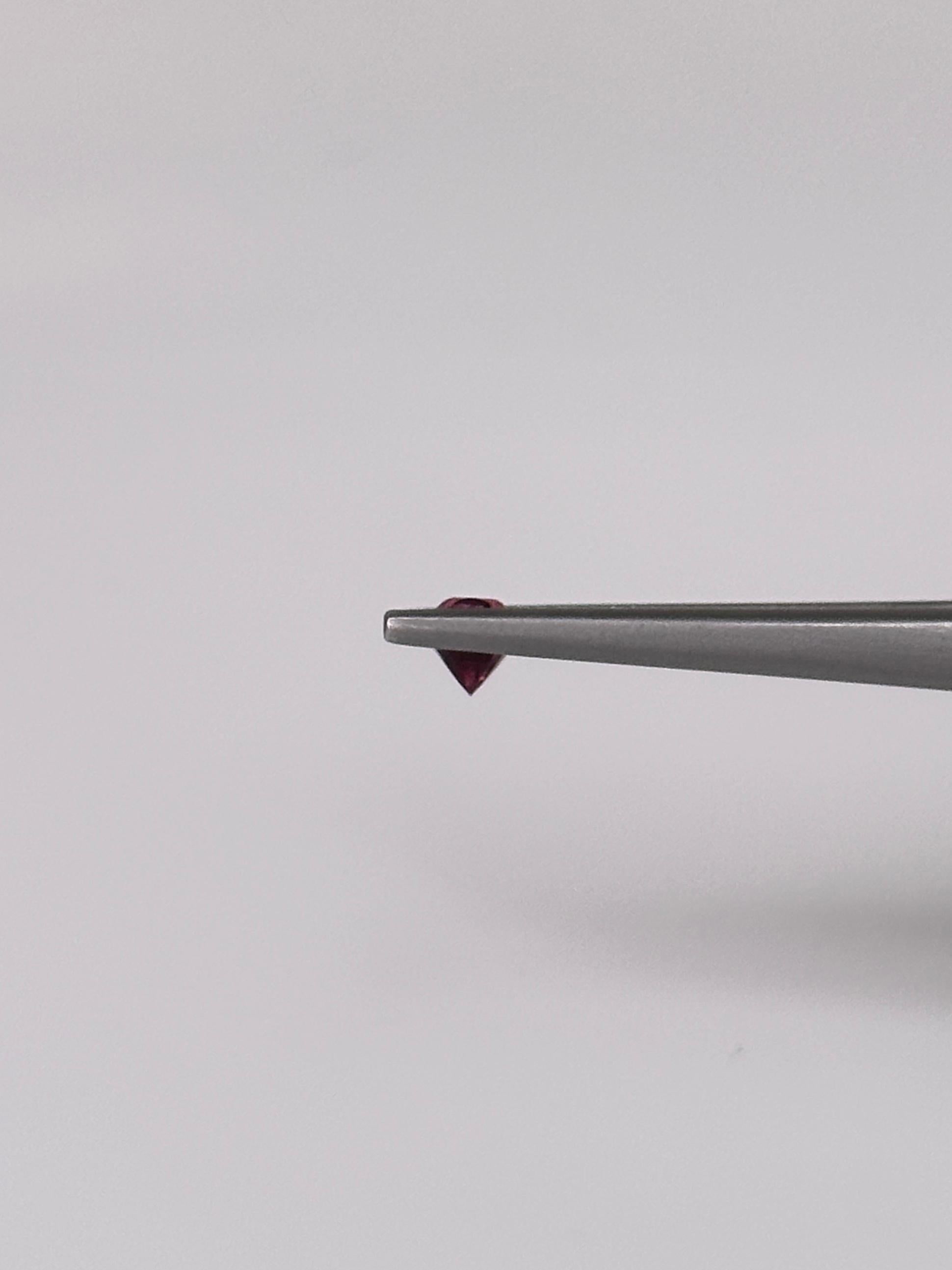 Women's or Men's 0.68 Carat Vibrant Pink Burmese Spinel For Sale