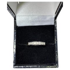 Alliance d'éternité en or jaune et blanc 18 carats avec diamants de 0,68 carat