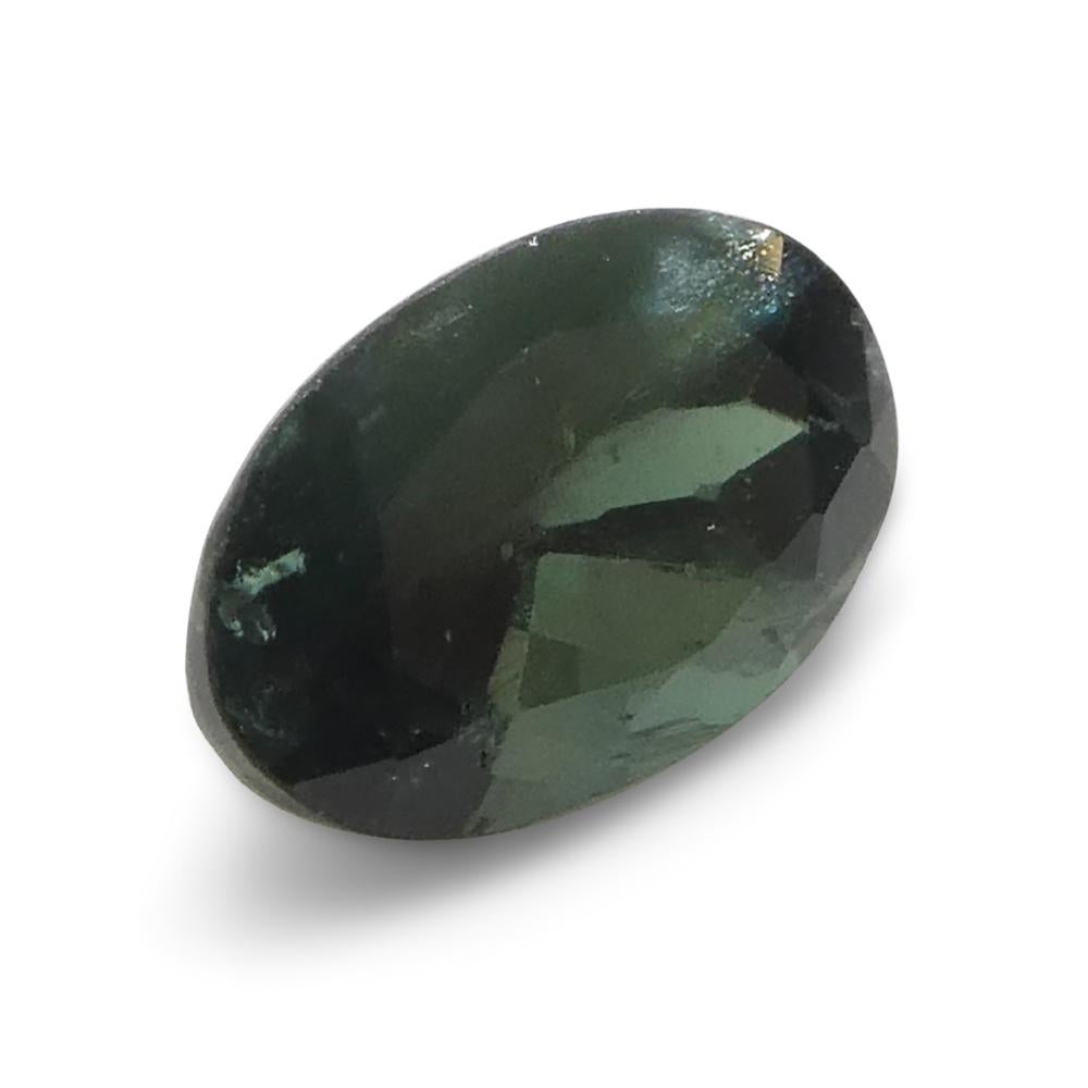 0.68ct Oval Bluish Green to Pinkish Purple Alexandrite from India For Sale 5