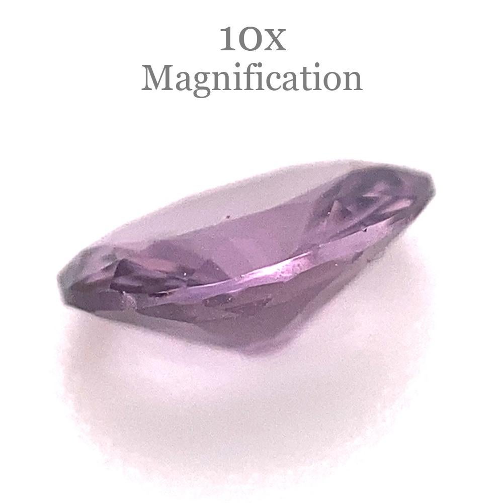 0.68ct Oval Lavender Purple Spinel from Sri Lanka Unheated In New Condition For Sale In Toronto, Ontario