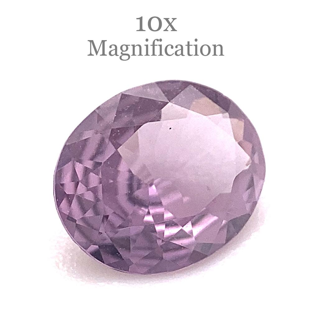 0.68ct Oval Lavender Purple Spinel from Sri Lanka Unheated For Sale 5