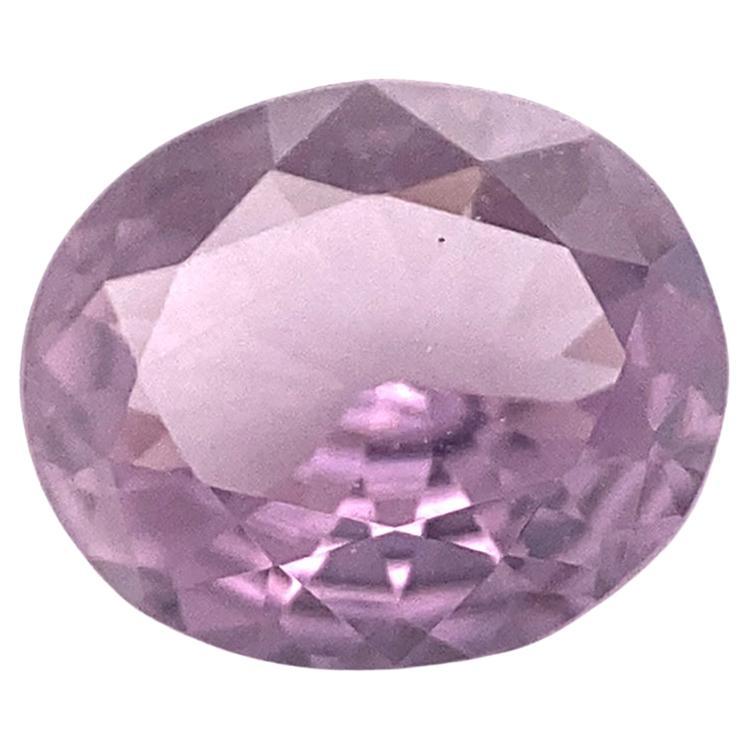Spinelle ovale violet lavande du Sri Lanka non chauffée de 0.68 carat