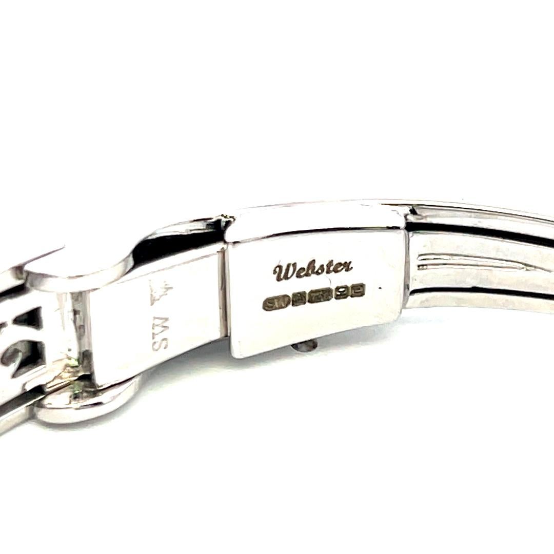 0,68ct Runder Brillantdiamant 18K Weißgold Clip-On Ohrringe & Armreif (H SI) im Angebot 5