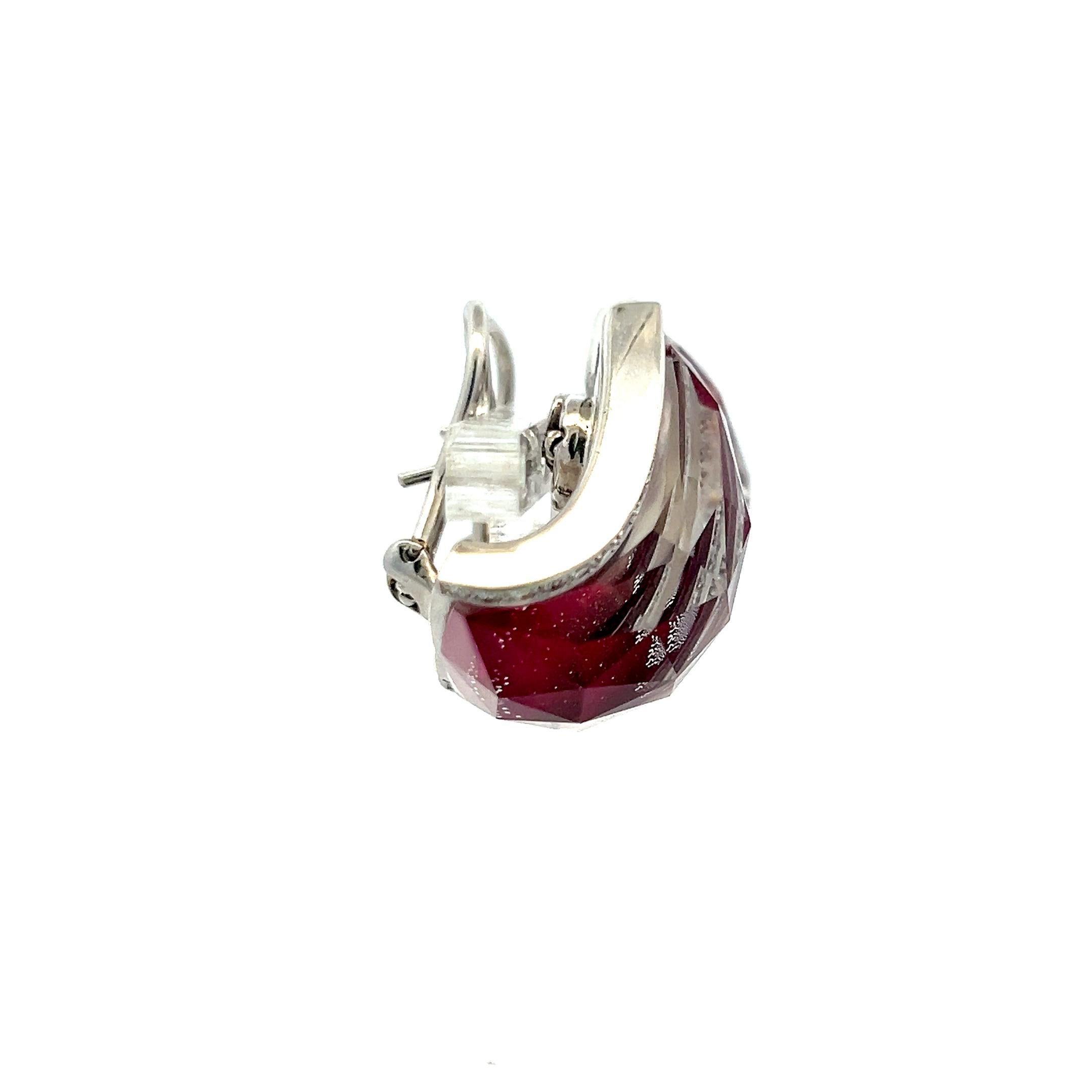 0,68ct Runder Brillantdiamant 18K Weißgold Clip-On Ohrringe & Armreif (H SI) im Angebot 8