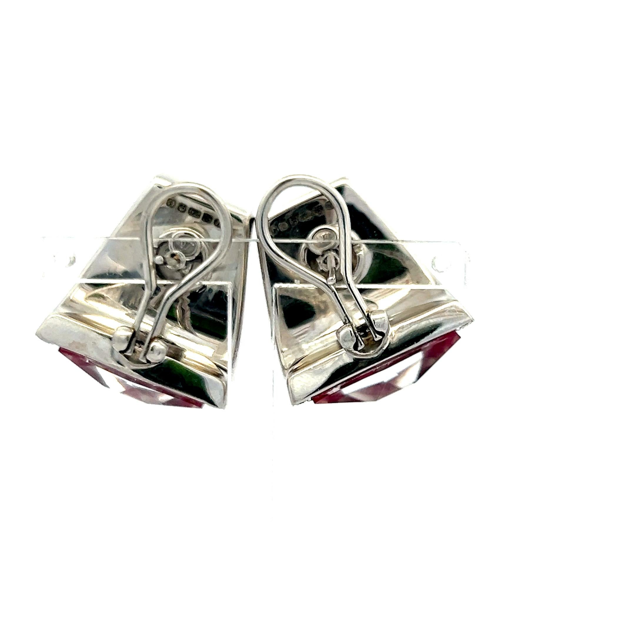 0,68ct Runder Brillantdiamant 18K Weißgold Clip-On Ohrringe & Armreif (H SI) im Angebot 9