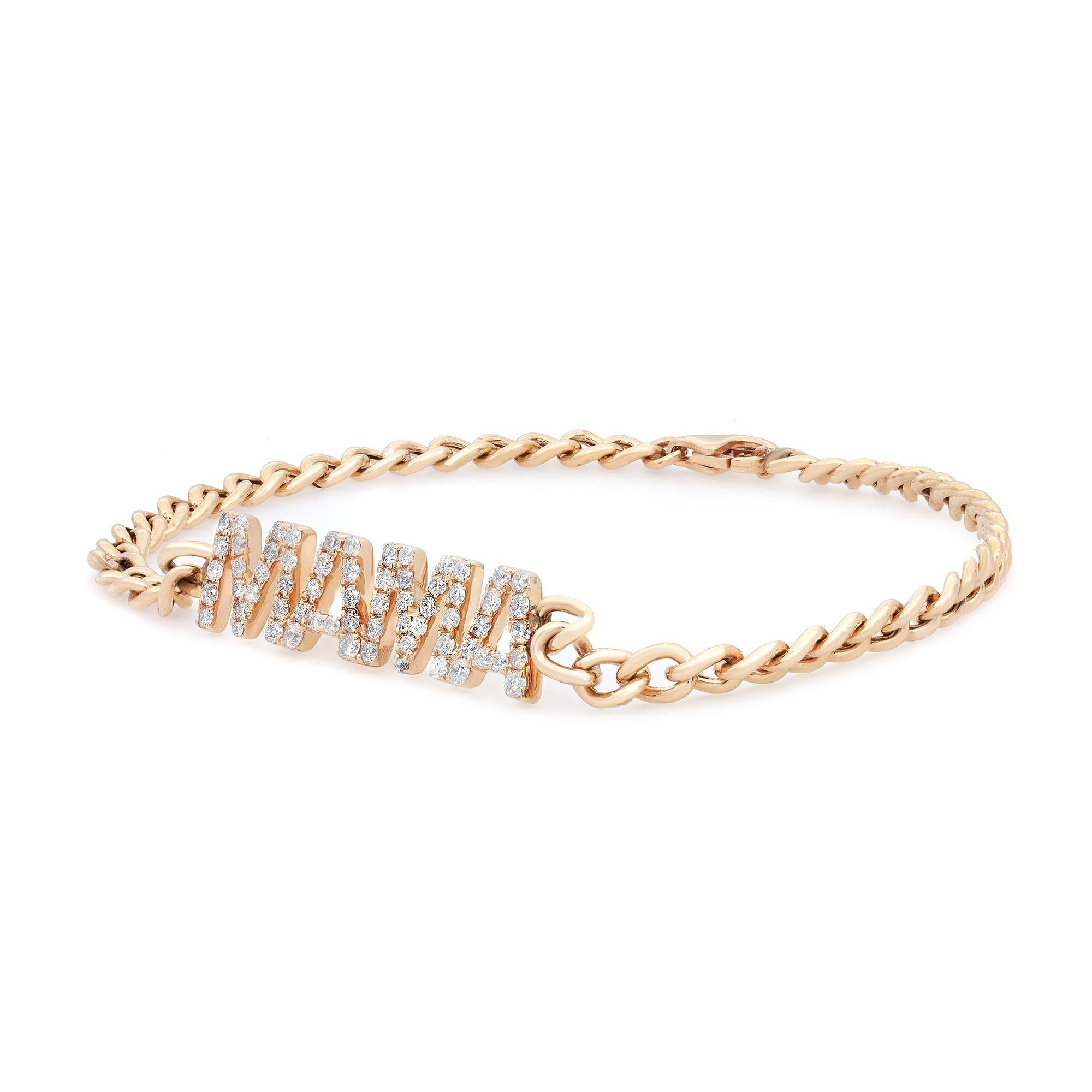 mama diamond bracelet