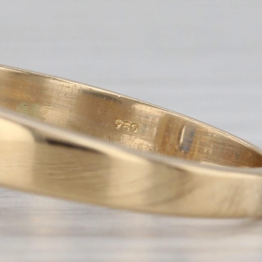 Anello aureolato con diamante e zaffiro blu da 0,68 carati in oro giallo 18 carati, misura 6,5. in vendita 3