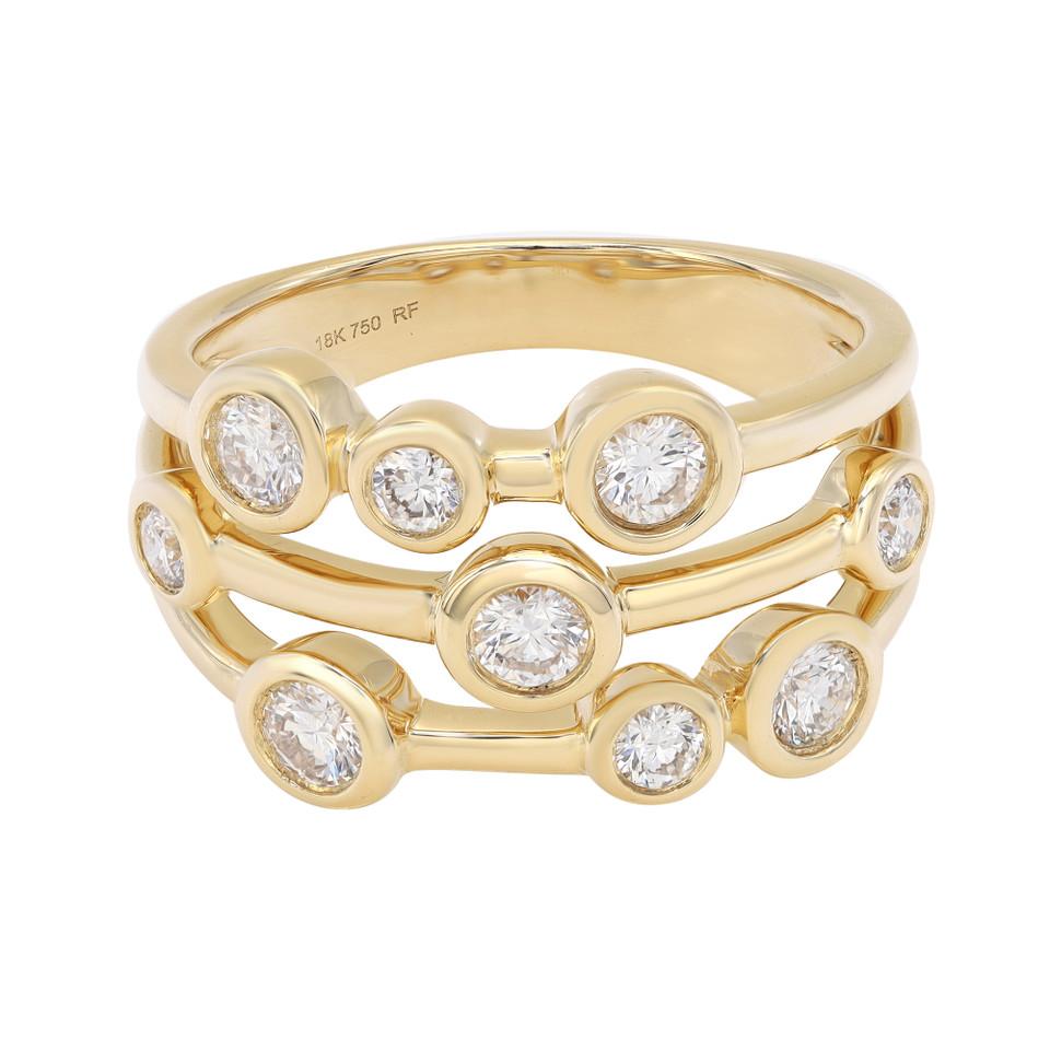 bubble ring gold