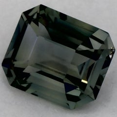0.69 Ct Green Sapphire Octagon Loose Gemstone