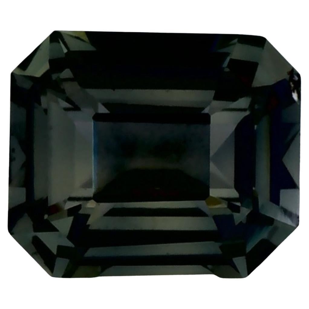 0.69 Ct Green Sapphire Octagon Loose Gemstone