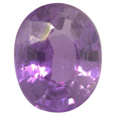 0.69 Carat Natural Purple Sapphire Precious Loose Gemstone, Customisable Ring
