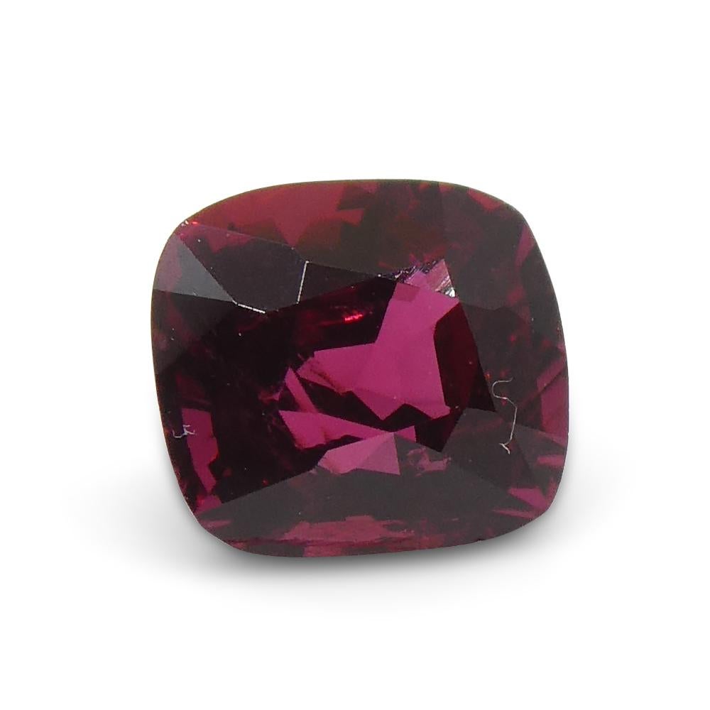 0.69ct Cushion Red Jedi Spinel from Sri Lanka For Sale 4
