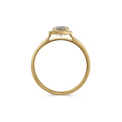 Rachel Boston 18 karat Yellow Gold Grey Salt and Pepper Diamond Engagement Ring
