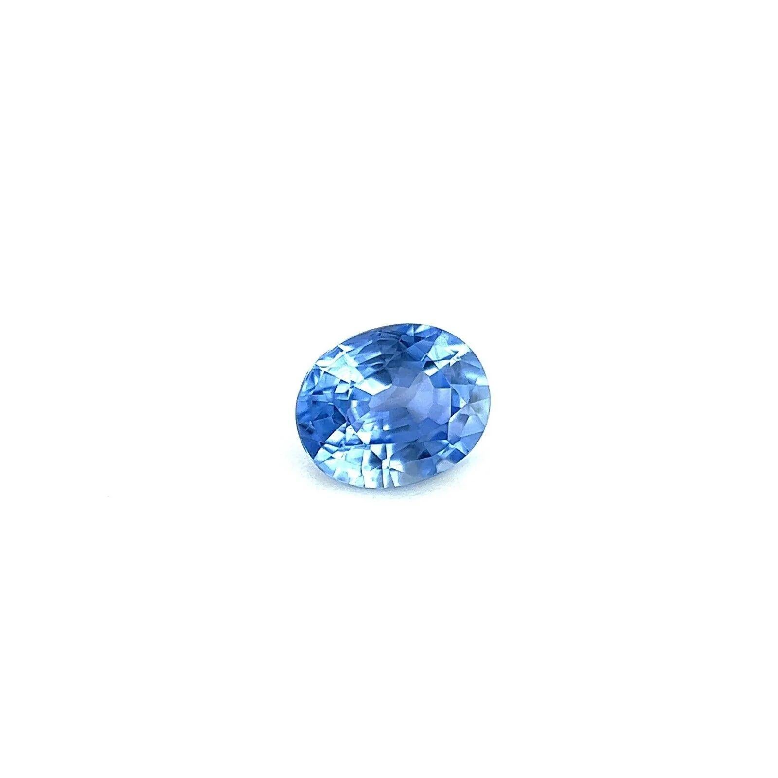 0.69ct Natural Vivid Ceylon Blue Sapphire Oval Cut Sri Lanka Gemstone 5.8x4.7mm

Fine Natural Vivid Blue Ceylon Sapphire Gemstone.
0.69 Carat with a beautiful vivid blue colour and very good clarity, a very clean stone.
Also has an excellent oval