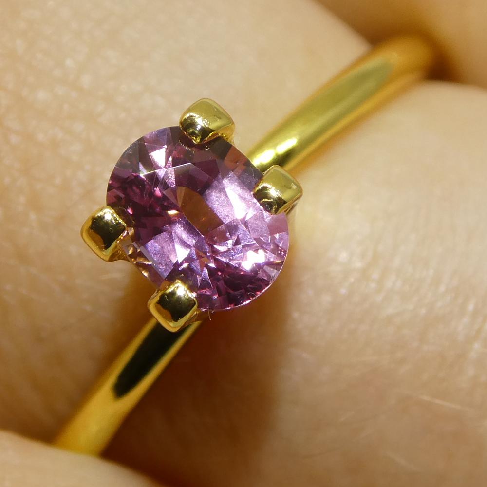 Zaffiro rosa ovale del Madgascar 0,69ct in vendita 8