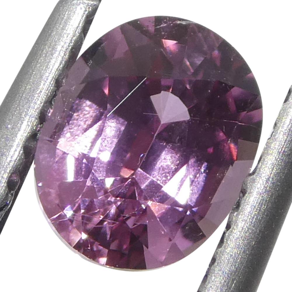 da uomo o donna Zaffiro rosa ovale del Madgascar 0,69ct in vendita