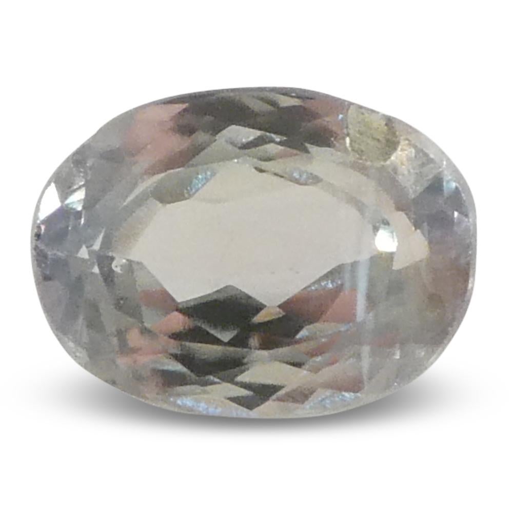 0.6ct Oval Yellowish Green to Greyish Purple Alexandrite from Brazil For Sale 7