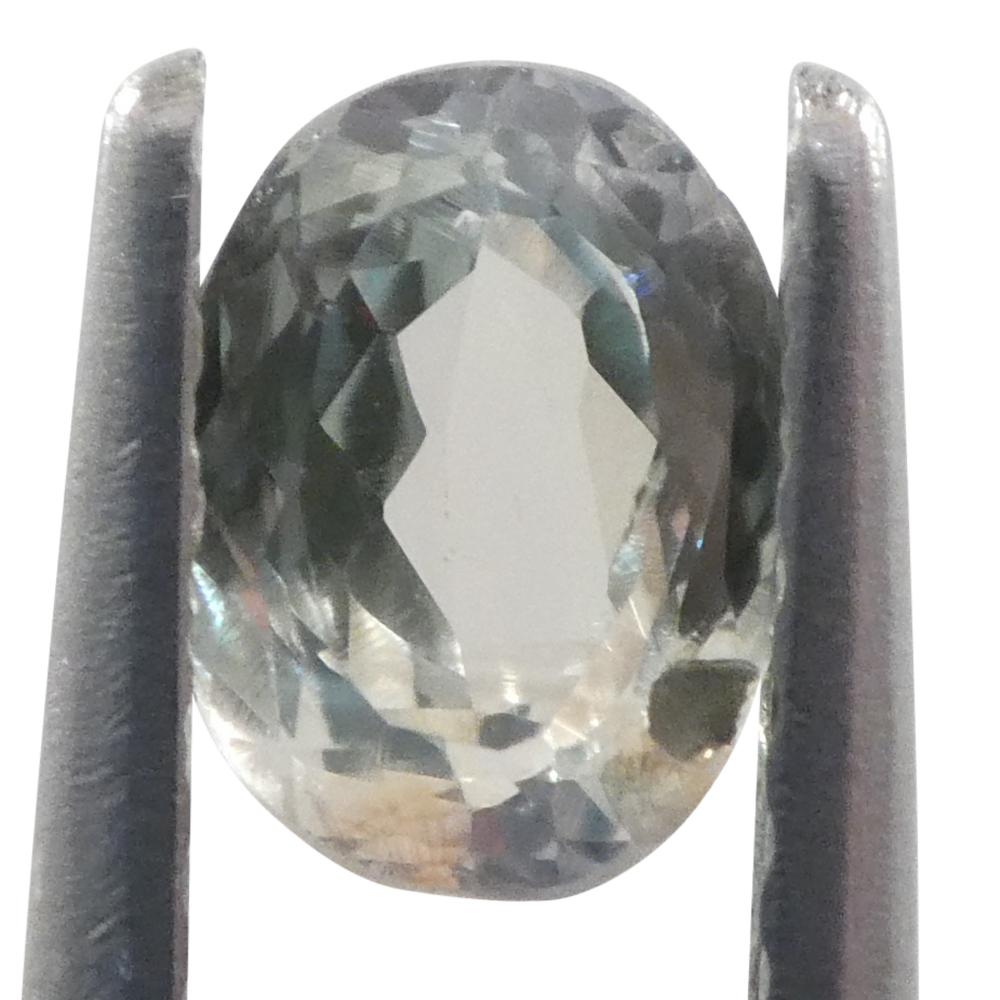 Alexandrite ovale de 0,6ct, vert jaunâtre à violet grisâtre, Brésil en vente 7