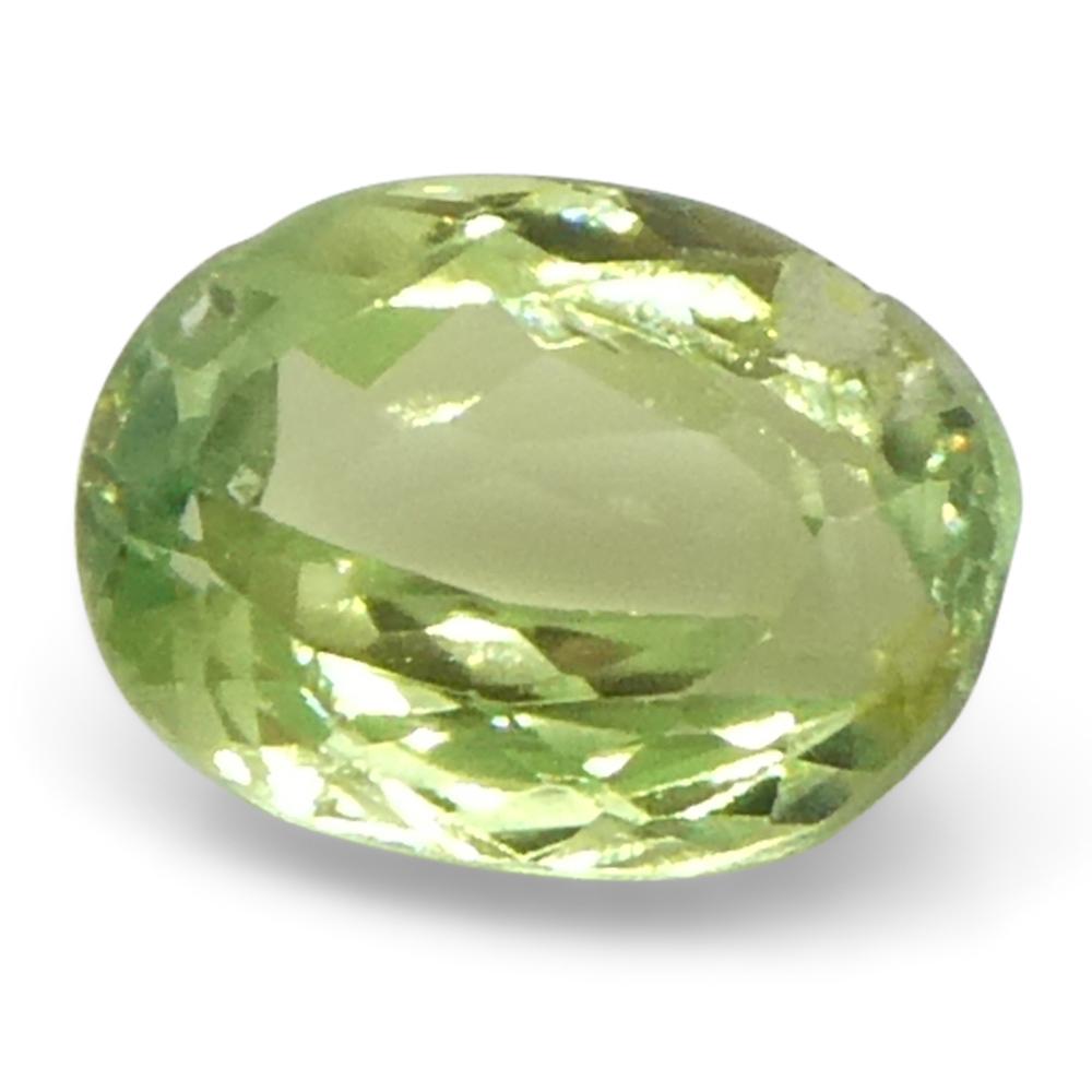 0.6ct Oval Yellowish Green to Greyish Purple Alexandrite from Brazil For Sale 3