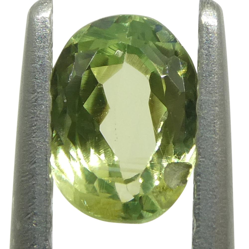 0.6ct Oval Yellowish Green to Greyish Purple Alexandrite from Brazil For Sale 5