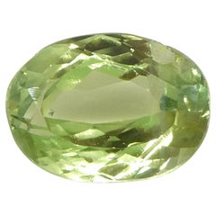 0.6ct Oval Yellowish Green to Greyish Purple Alexandrite from Brazil