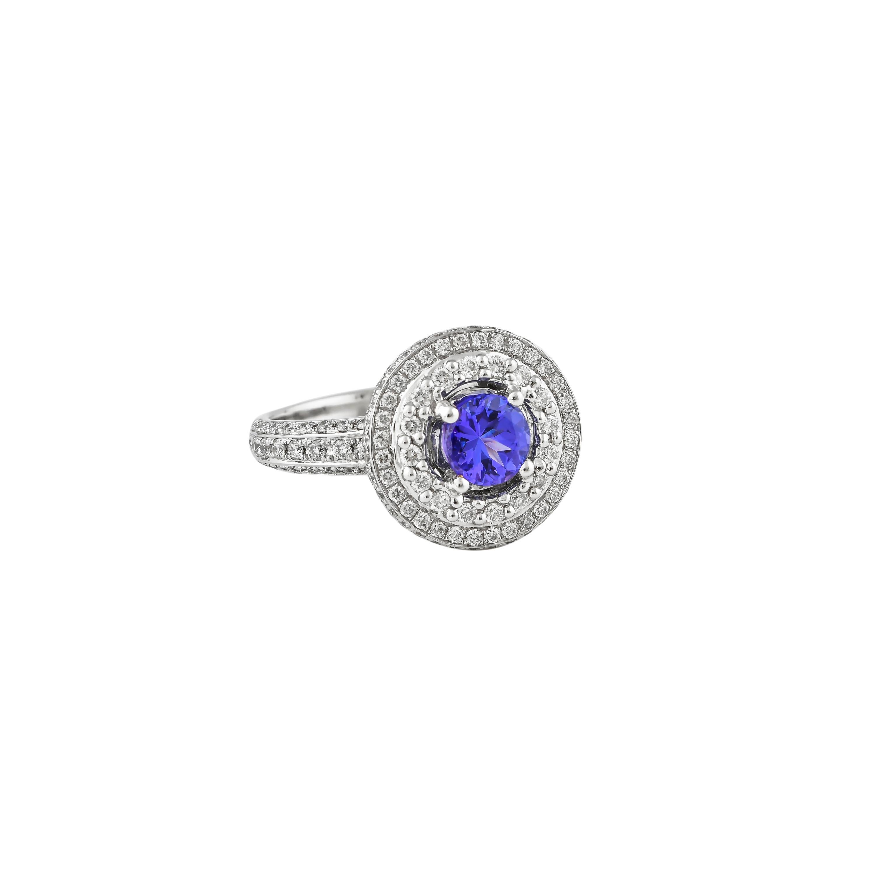 This collection features a selection of the most tantalizing Tanzanites. This enchanting East African gemstone can only be procured from one mine in the foothills of Mount Kilimanjaro, Tanzania. We have accented the rich purple-blue hues of the