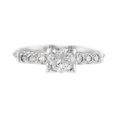 0.70 Carat Art Deco Engagement Ring